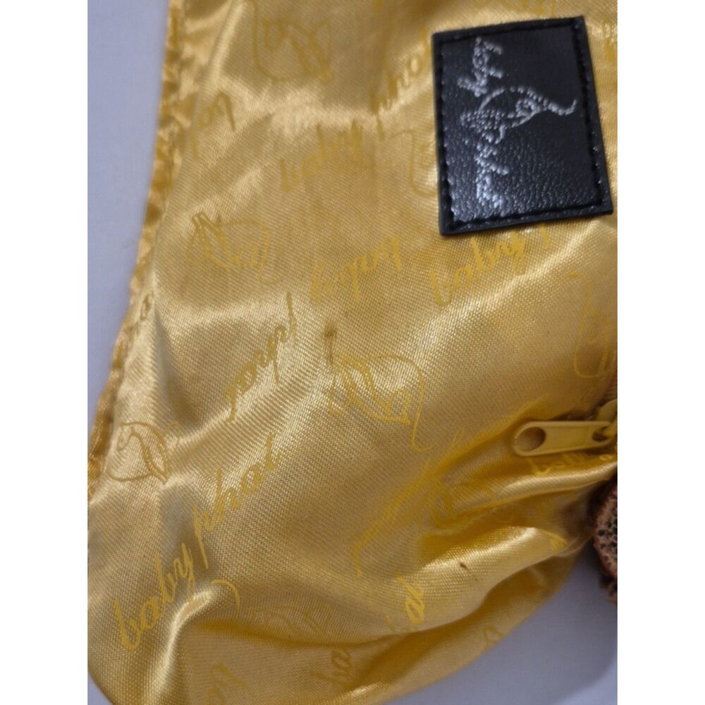 Baby Phat Y2K McBling Ruched Croc Embossed Shoulder Bag Rhinestone Charm Vtg - Picture 15 of 15